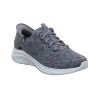 SKECHERS Halbschuhe Sneaker Stoff Grau Synthetik