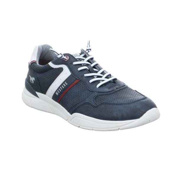 Bild 1 - MUSTANG Halbschuhe Sneaker Blau Lederimitat