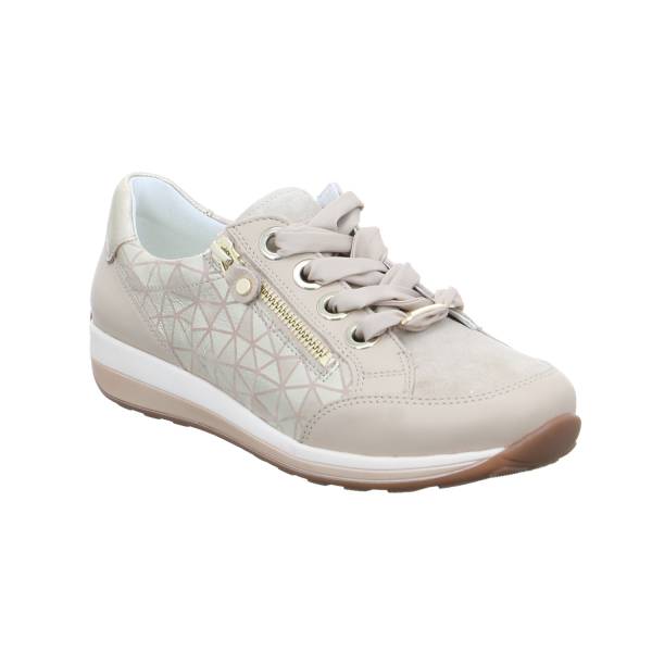 Bild 1 - ARA Comfort-Sneaker Beige Leder mit Wechselfussbett