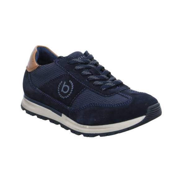 Bild 1 - BUGATTI SHOES Halbschuhe Sneaker Blau Leder