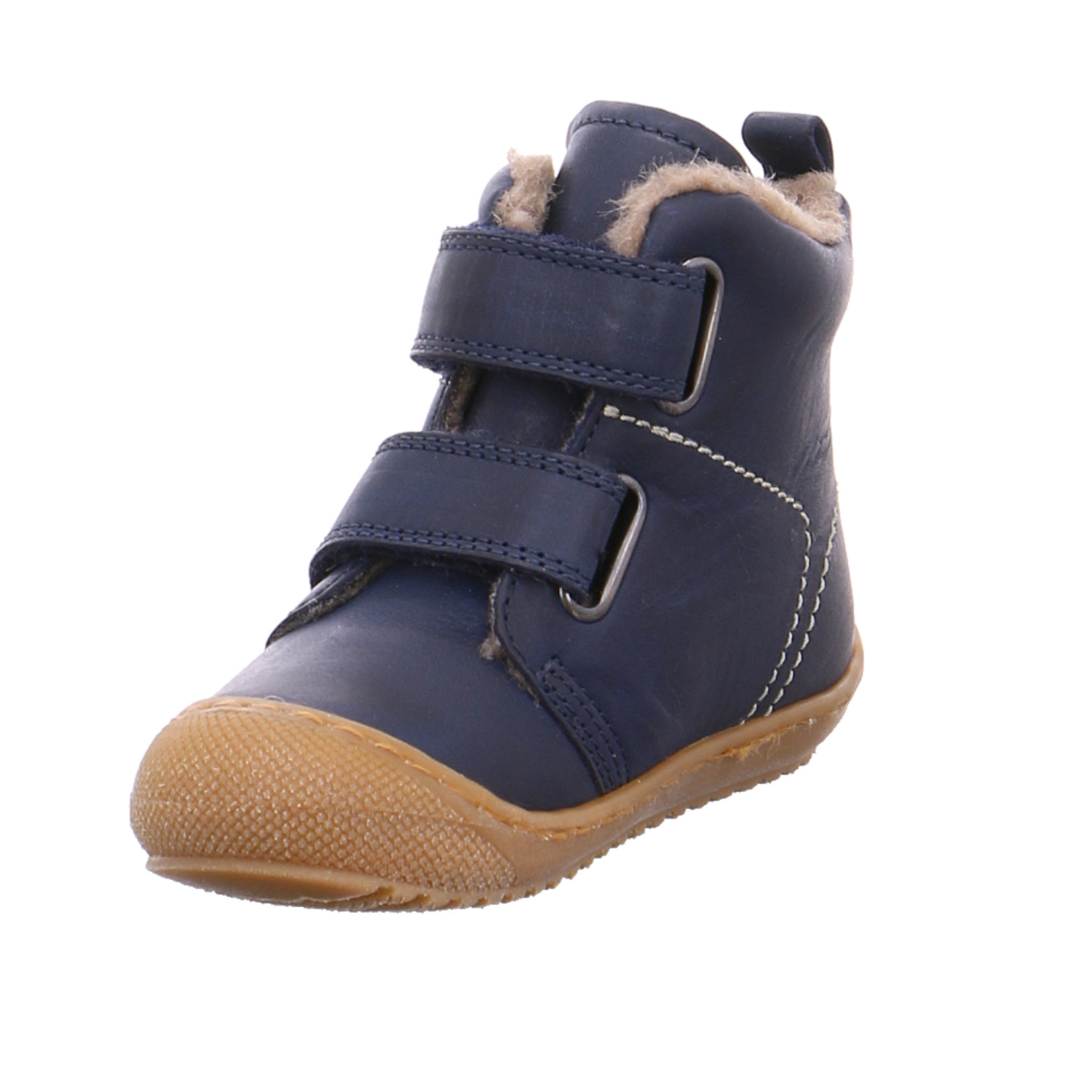 NATURINO Kleinkinder-Winterstiefel Blau Leder Unisex Boot YB8281