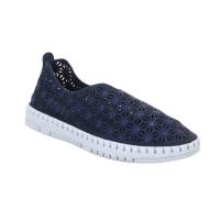 COSMOS COMFORT Slipper Navy Lederimitat Ja