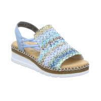 RIEKER Sandalette Hellblau Lederimitat
