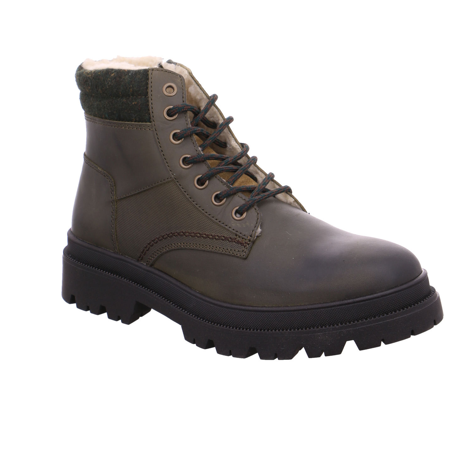 STONE WALK Winter-Boots Khaki Leder