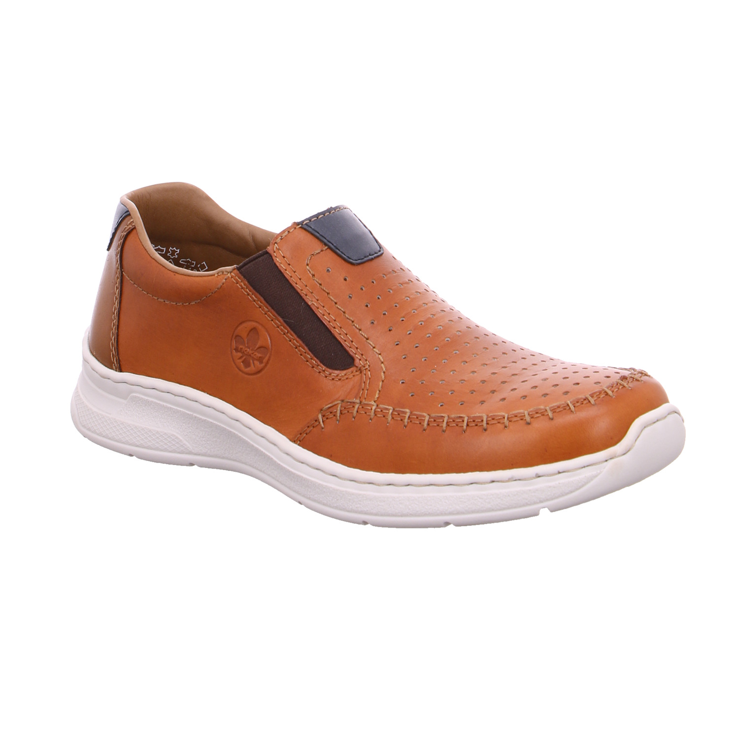 RIEKER Halbschuh Cognac Leder