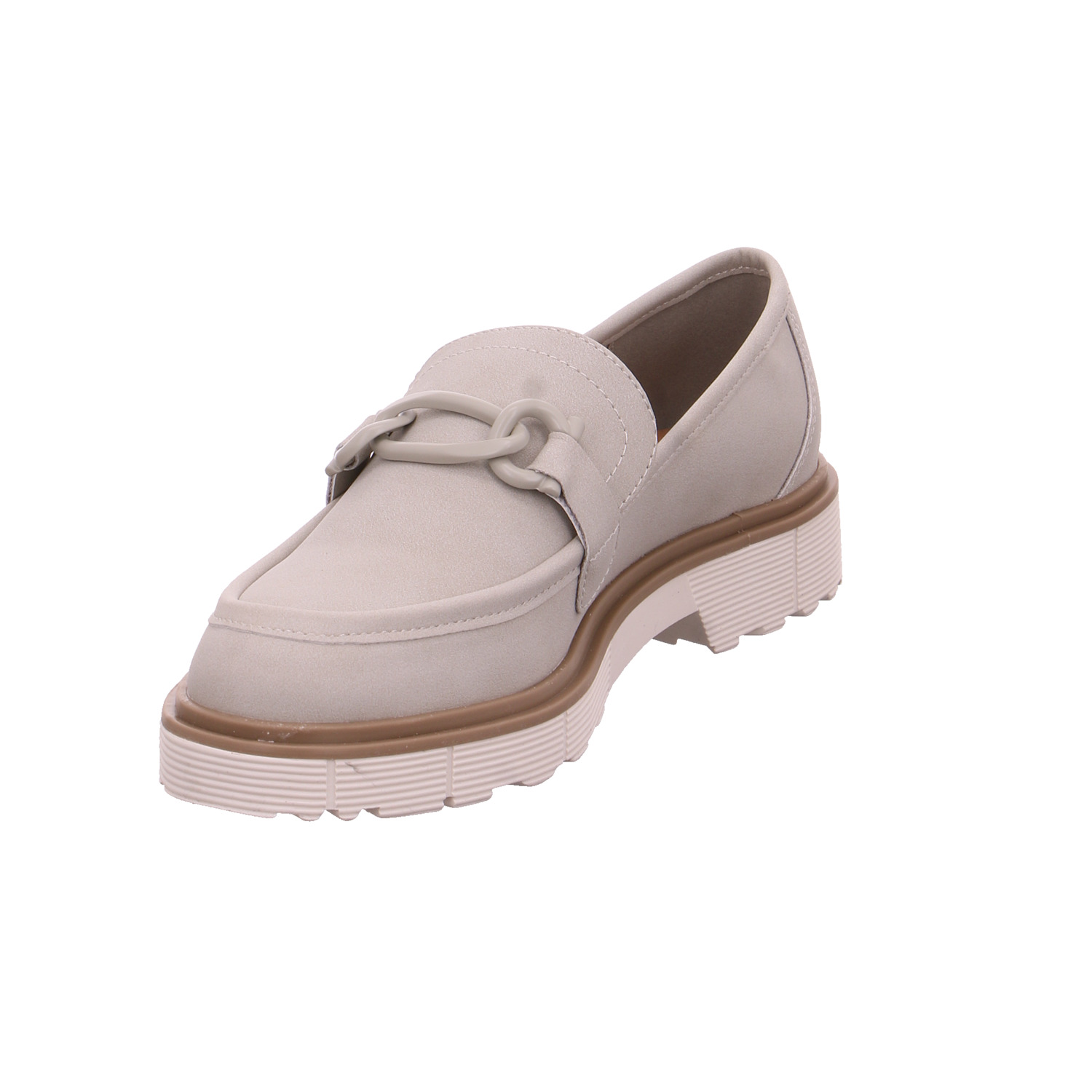 PIECE OF MIND Slipper Hellgrau Lederimitat FN7297