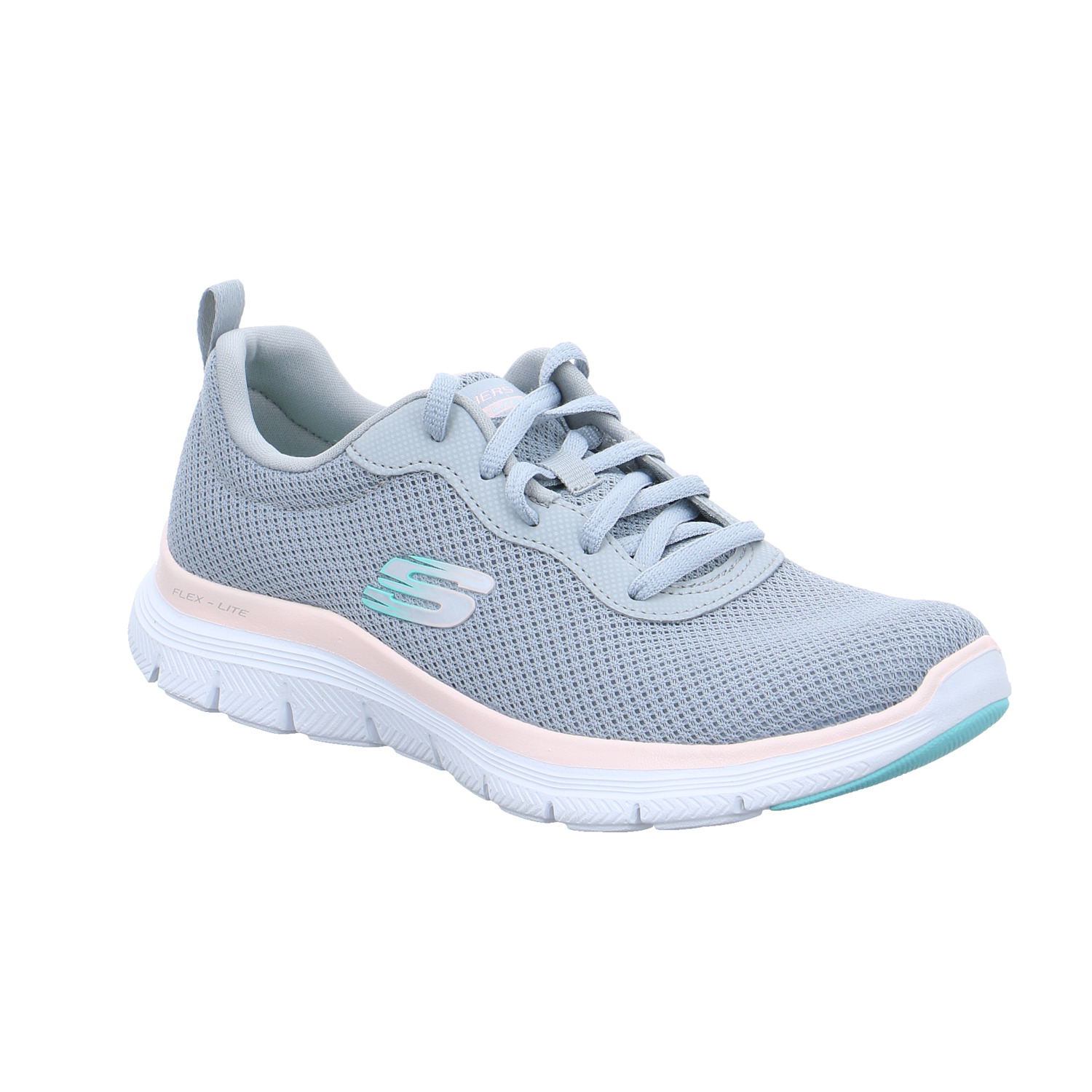 SKECHERS Sneaker Grau Textil mit Wechselfussbett