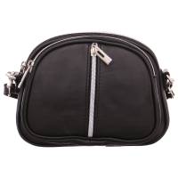 Bild 1 - * Umhänge-/Schultertasche klein Schwarz Leder Bild 1 - * Umhänge-/Schultertasche klein Schwarz Leder