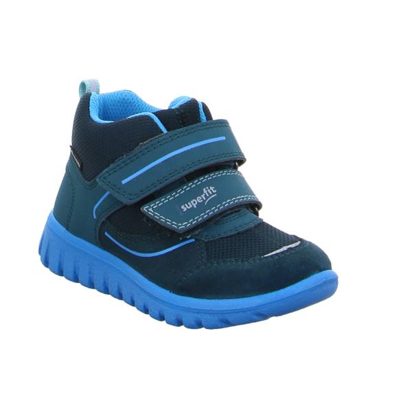 Bild 1 - SUPERFIT Baby-Sport-Bottine Grünblau Textil Bottine