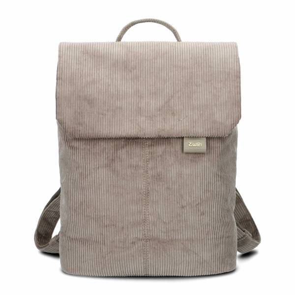 Bild 1 - ZWEI Rucksack Taupe Lederimitat Ja