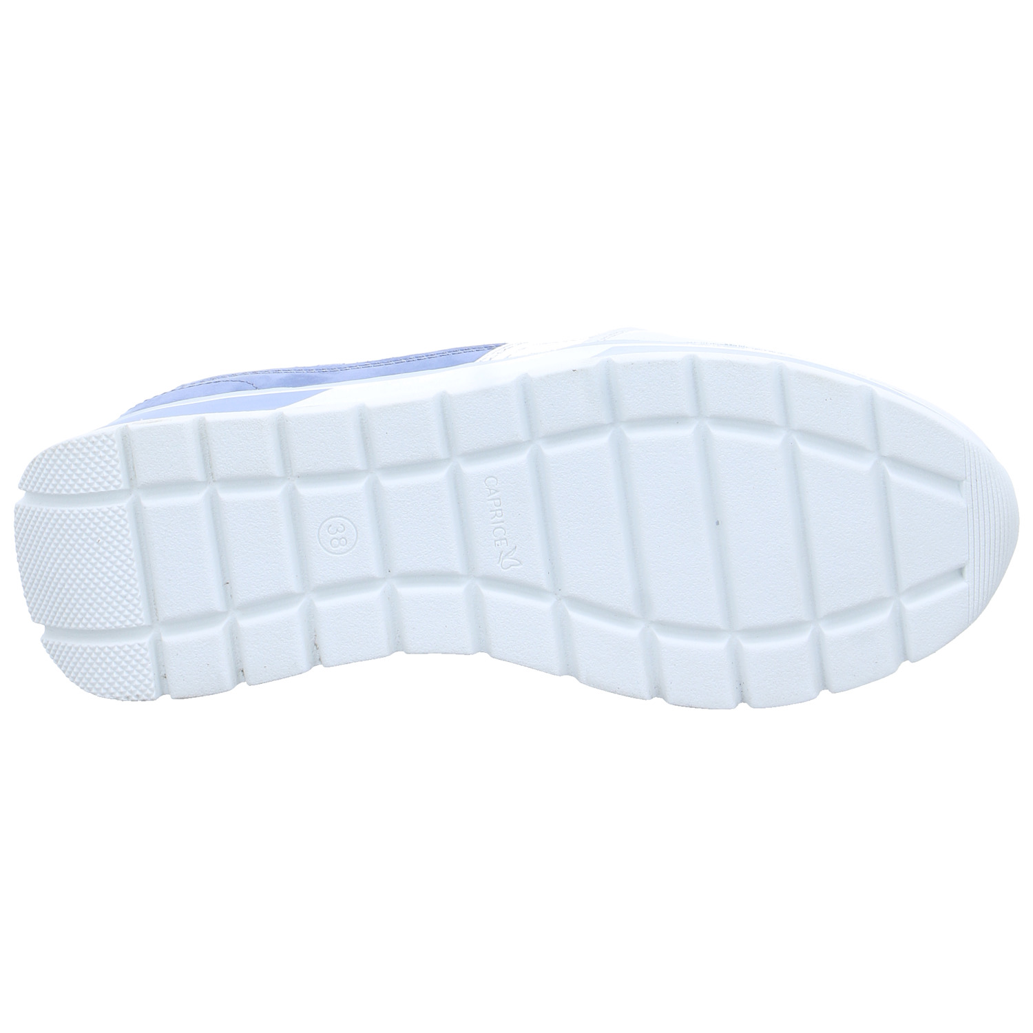 CAPRICE Comfort-Sneaker Jeansblau Leder mit Wechselfussbett