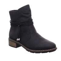 Bild 1 - RIEKER Boot Schwarz Lederimitat Bild 1 - RIEKER Boot Schwarz Lederimitat