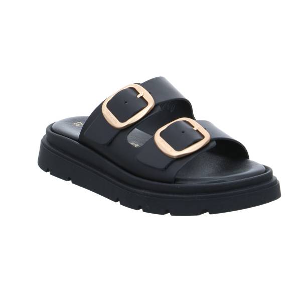 Bild 1 - TAMARIS Pantolette Schwarz Leder