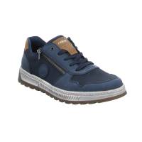 Bild 1 - RIEKER Halbschuhe Sneaker Blau Leder Bild 1 - RIEKER Halbschuhe Sneaker Blau Leder