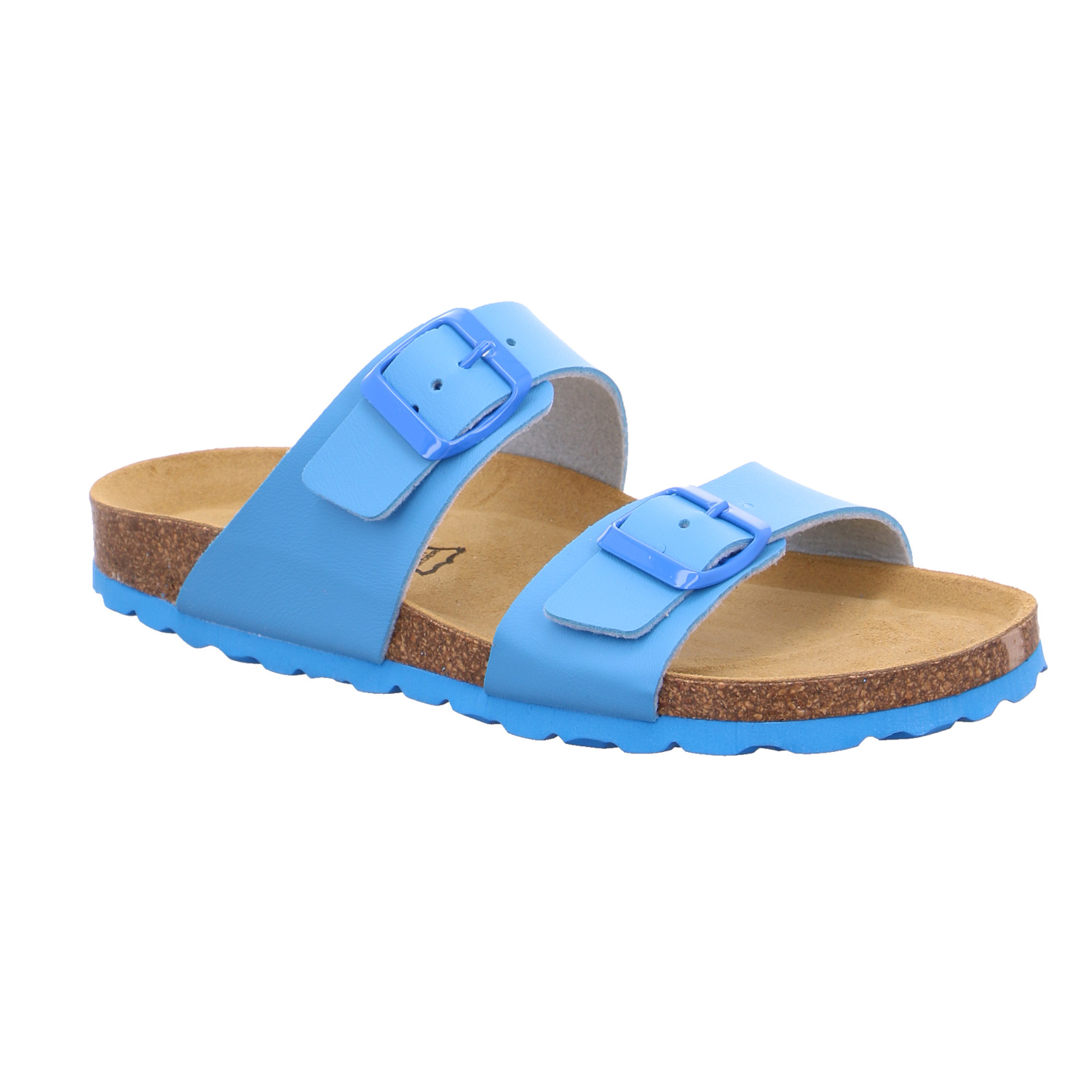 BIOLIFE Pantolette Hellblau Lederimitat