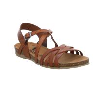 * Sandalette Cognac Leder