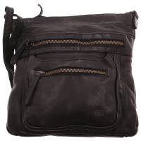BEAR DESIGN Umhängetasche Schwarz Leder