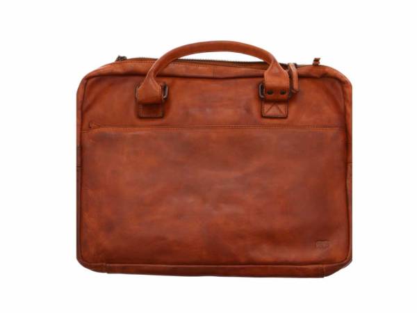 Bild 1 - BEAR DESIGN Business- / Laptoptaschen Cognac Leder mit Laptopfach
