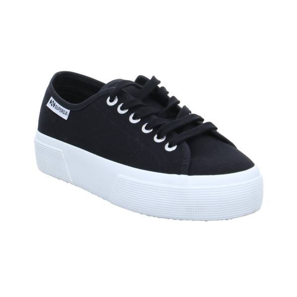 Bild 1 - SUPERGA Sneaker Schwarz Textil mit superleichter Laufsohle Ja