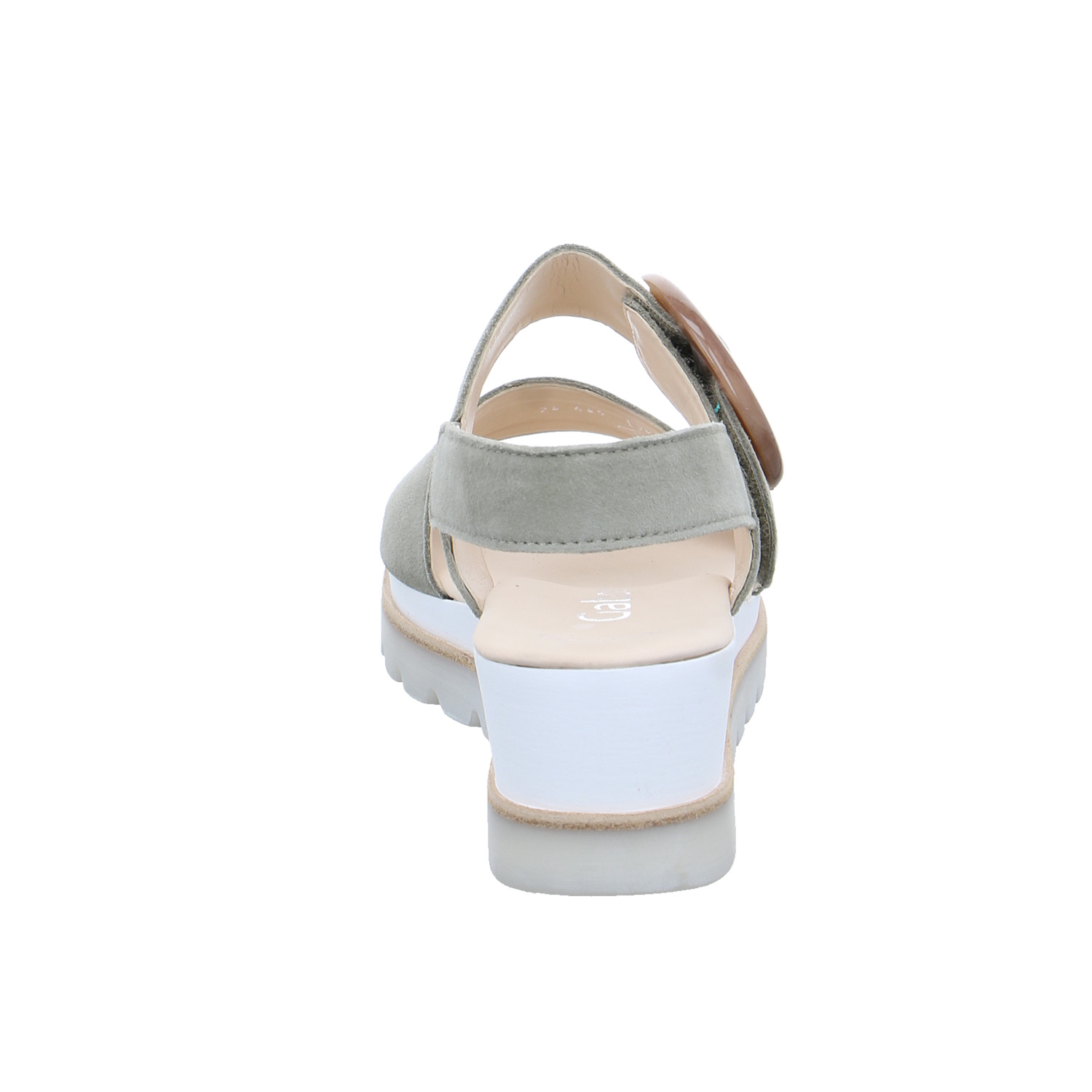 GABOR Sandalette Khaki Leder