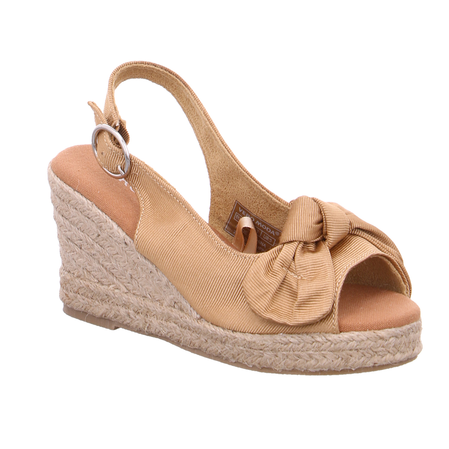 VERO MODA Sandalette Cognac Textil