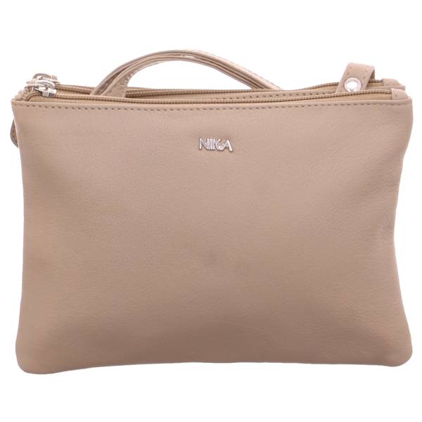 Bild 1 - NIKA Umhänge-/Schultertasche klein Beige Leder