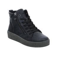 GABOR Mid Cut Sneaker Schwarz Leder