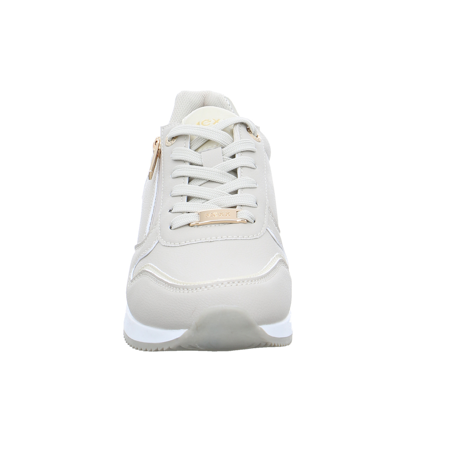 MEXX Sneaker Beige Lederimitat mit Wechselfussbett