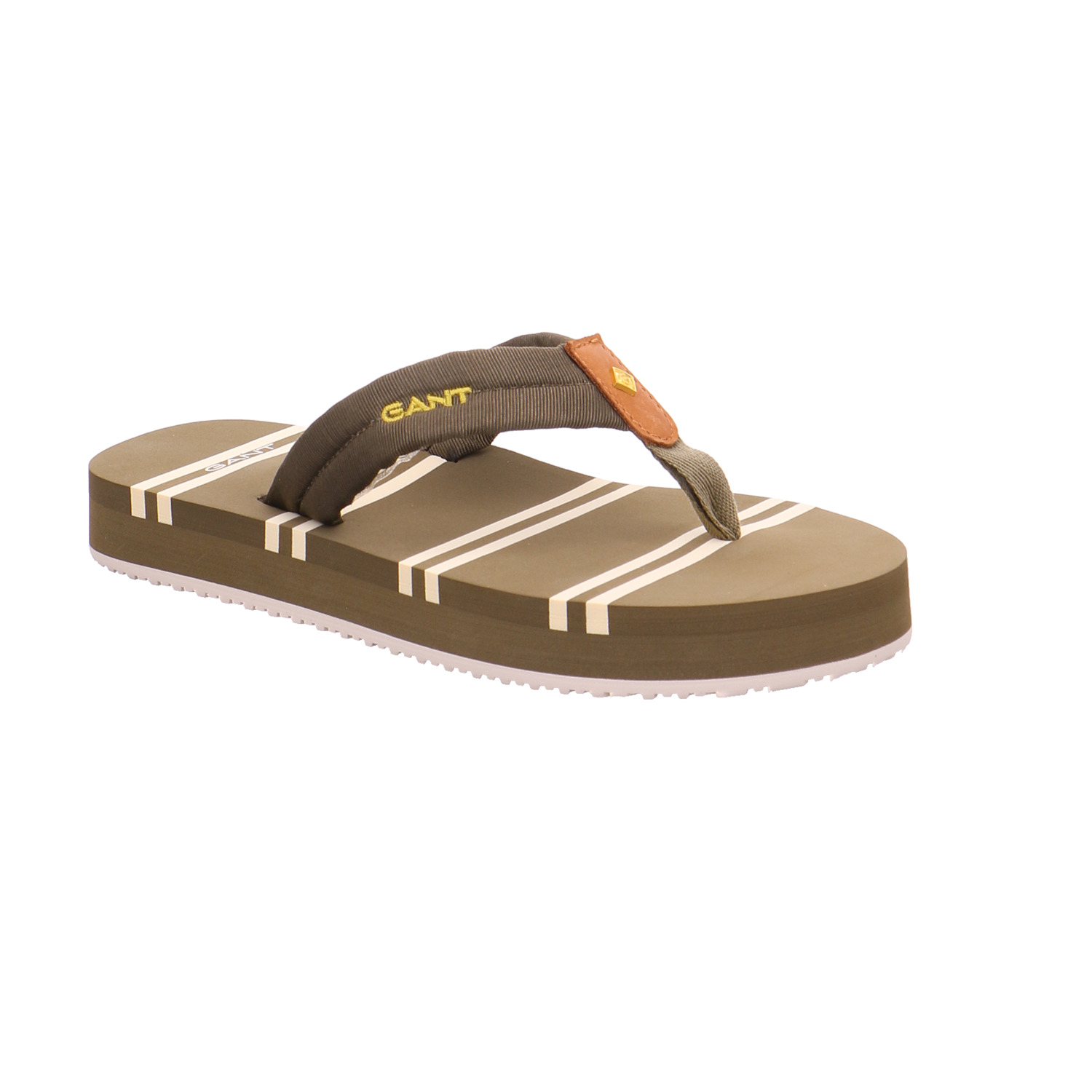 GANT Zehentrenner / FlipFlop Olive Textil