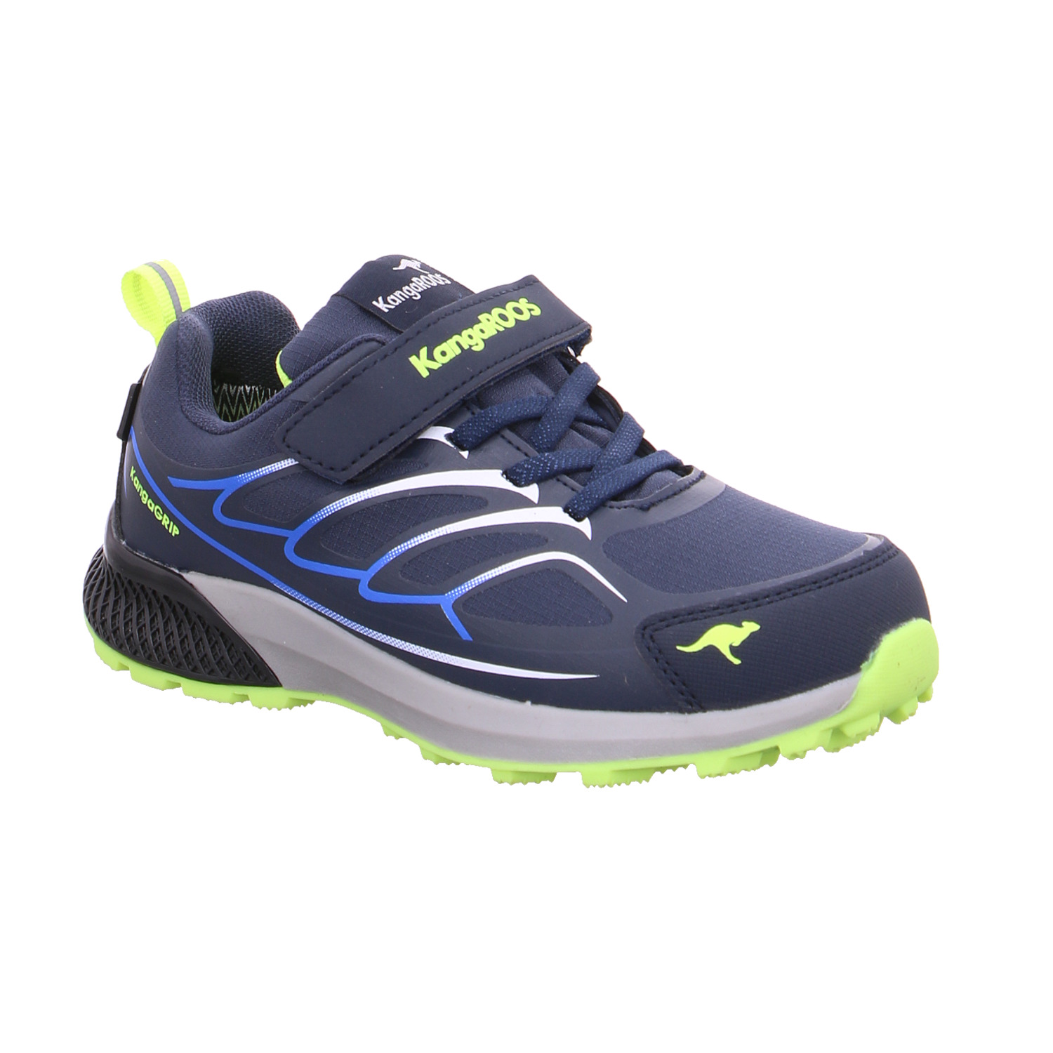KANGAROOS Kinder Sportschuh Dunkelblau Synthetik Sneaker