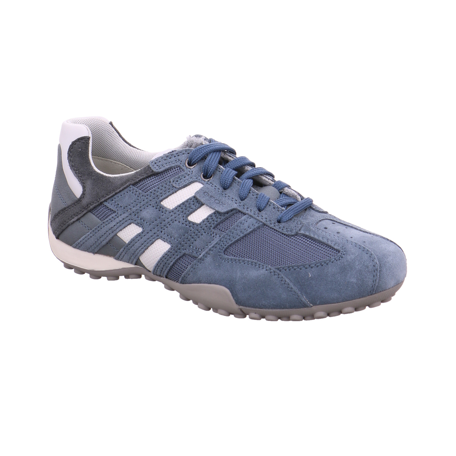 GEOX Halbschuh Blau Leder