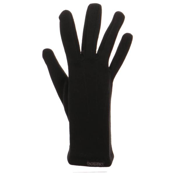 Bild 1 - ISOTONER Strickhandschuh Schwarz Textil Damen one size