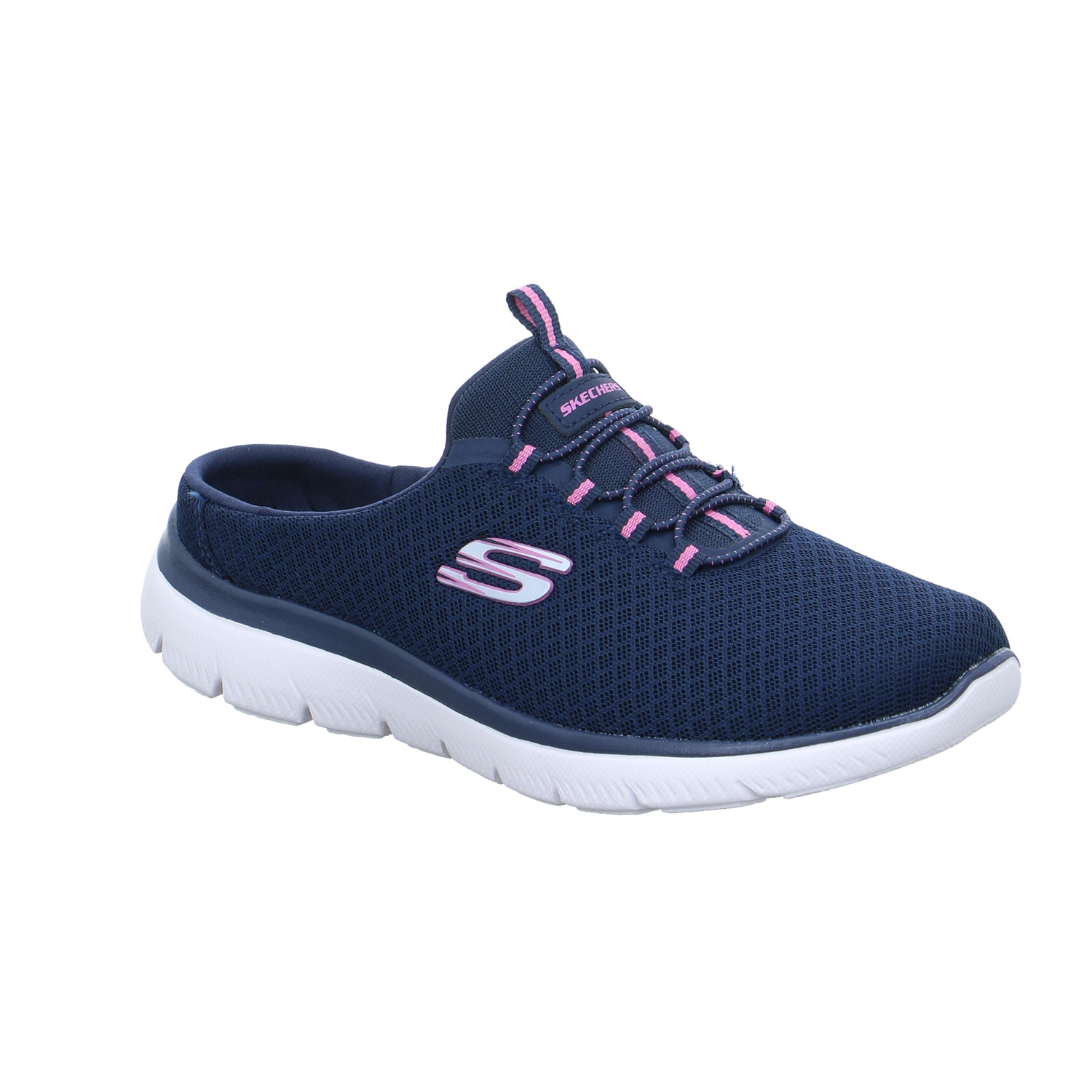 SKECHERS Sabot Blau Textil