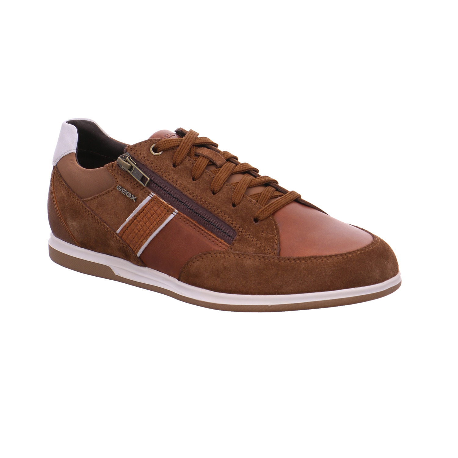 GEOX Halbschuhe Sneaker Braun Leder