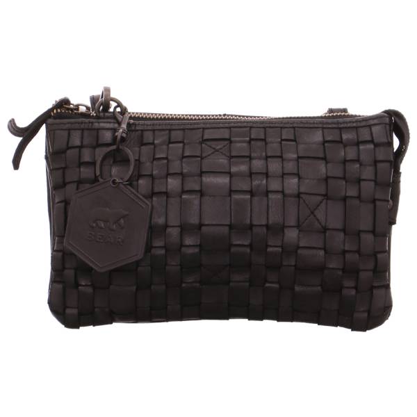 Bild 1 - BEAR DESIGN Umhänge-/Schultertasche klein Schwarz Leder