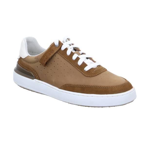 Bild 1 - CLARKS Halbschuhe Sneaker Cognac Leder