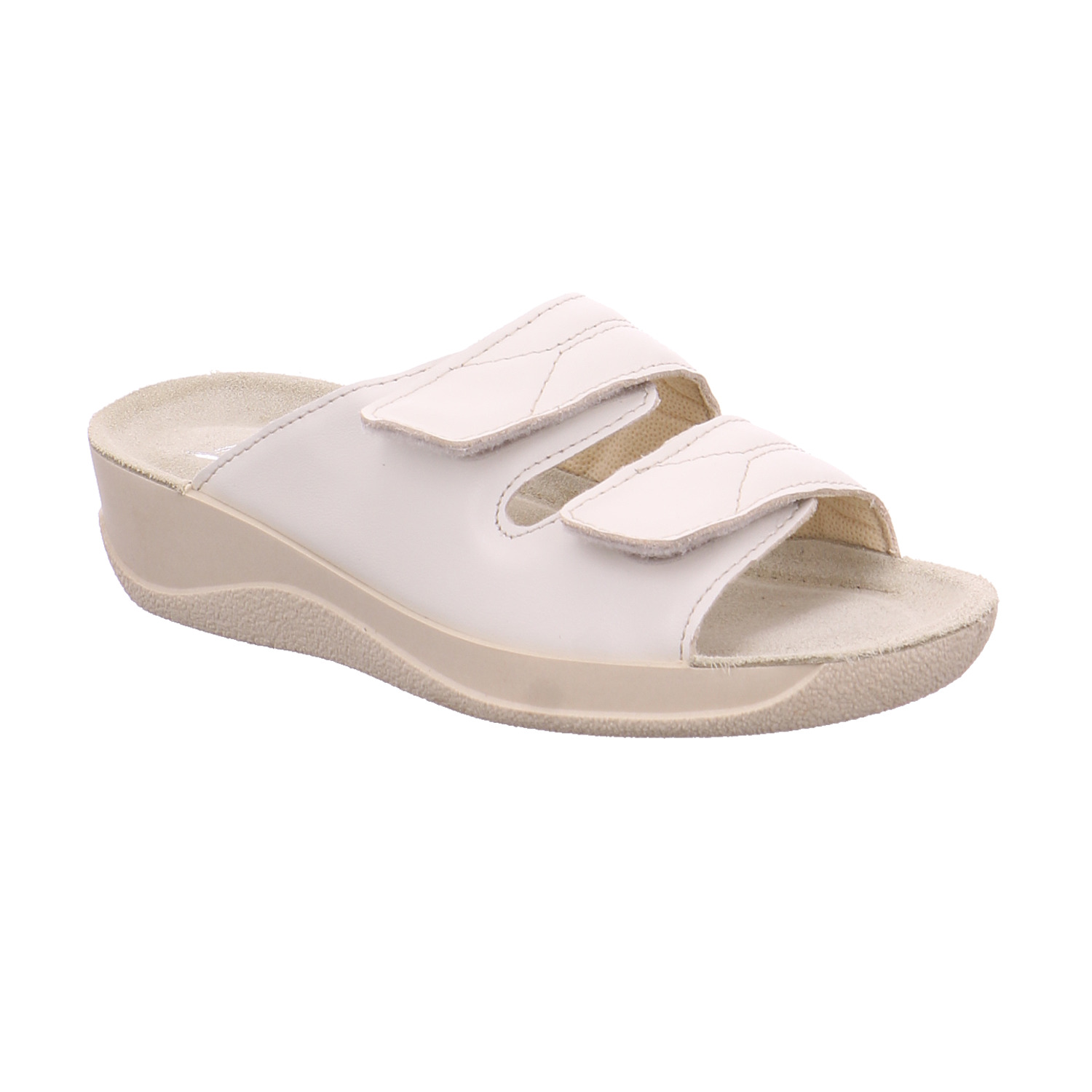 BECK Pantolette Beige Leder