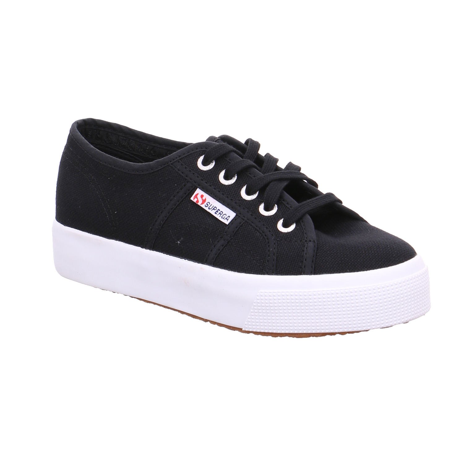 SUPERGA Sneaker Schwarz Textil