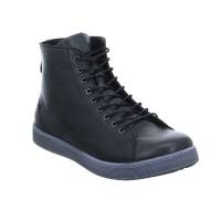 ANDREA CONTI Mid Cut Sneaker Schwarz Leder mit Wechselfussbett