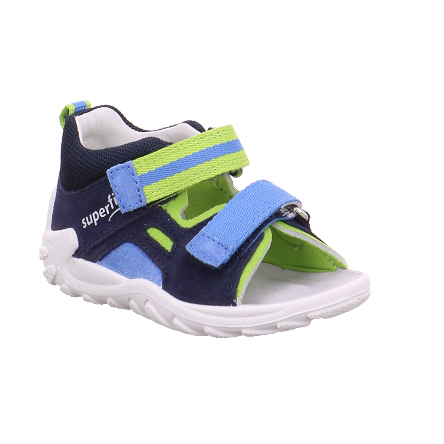 SUPERFIT Baby-Sandale Blau Leder Jungen Minilette