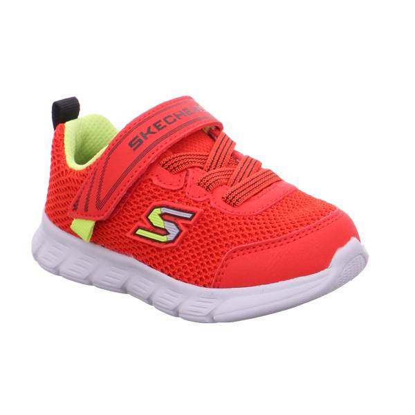 Bild 1 - SKECHERS Baby-Sport-Bottine Rot Textil Sneaker