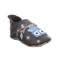 BOBUX Krabbelschuh Braun Leder soft sole