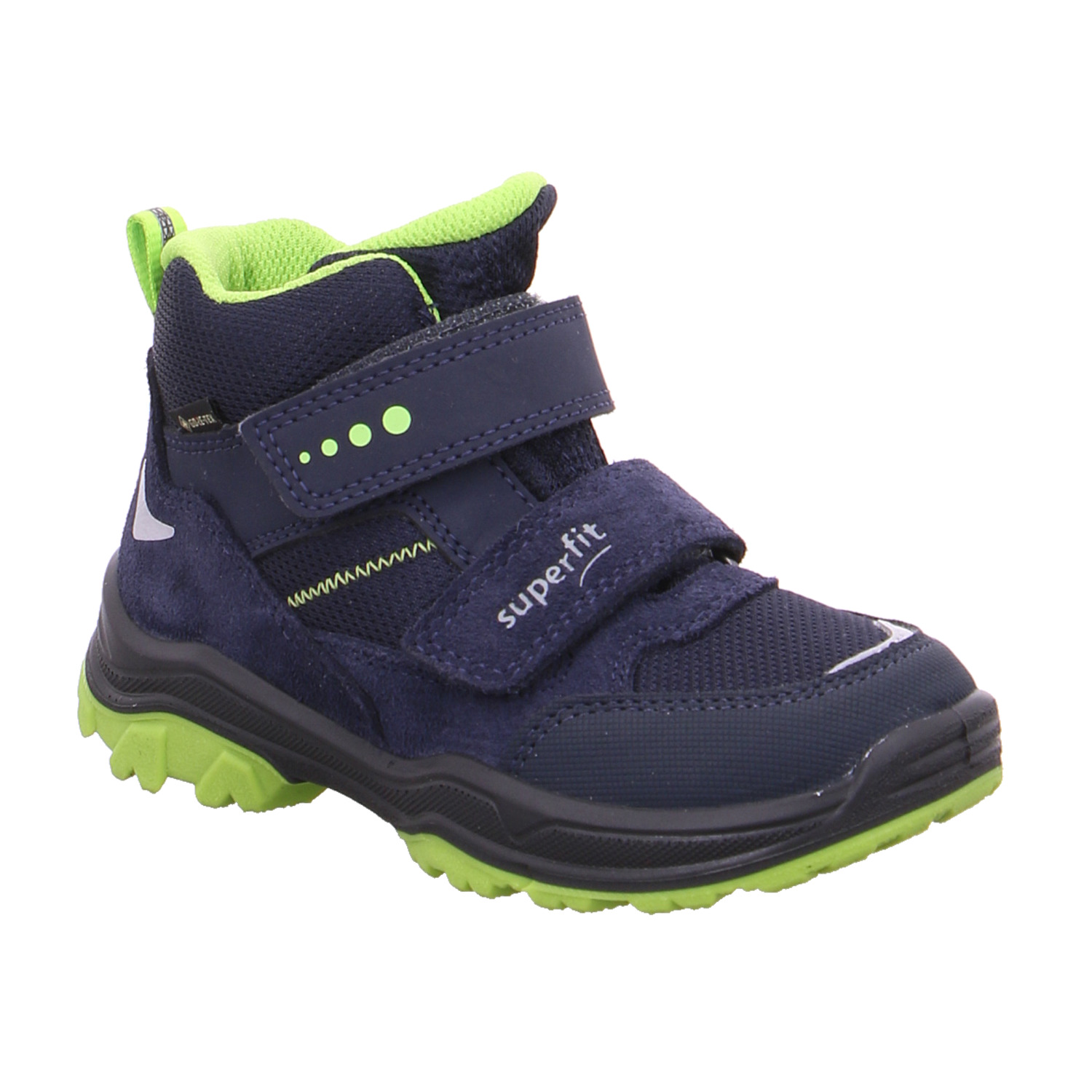 SUPERFIT Kleinkinder-Halbschuh Klett Dunkelblau Textil Sneaker high