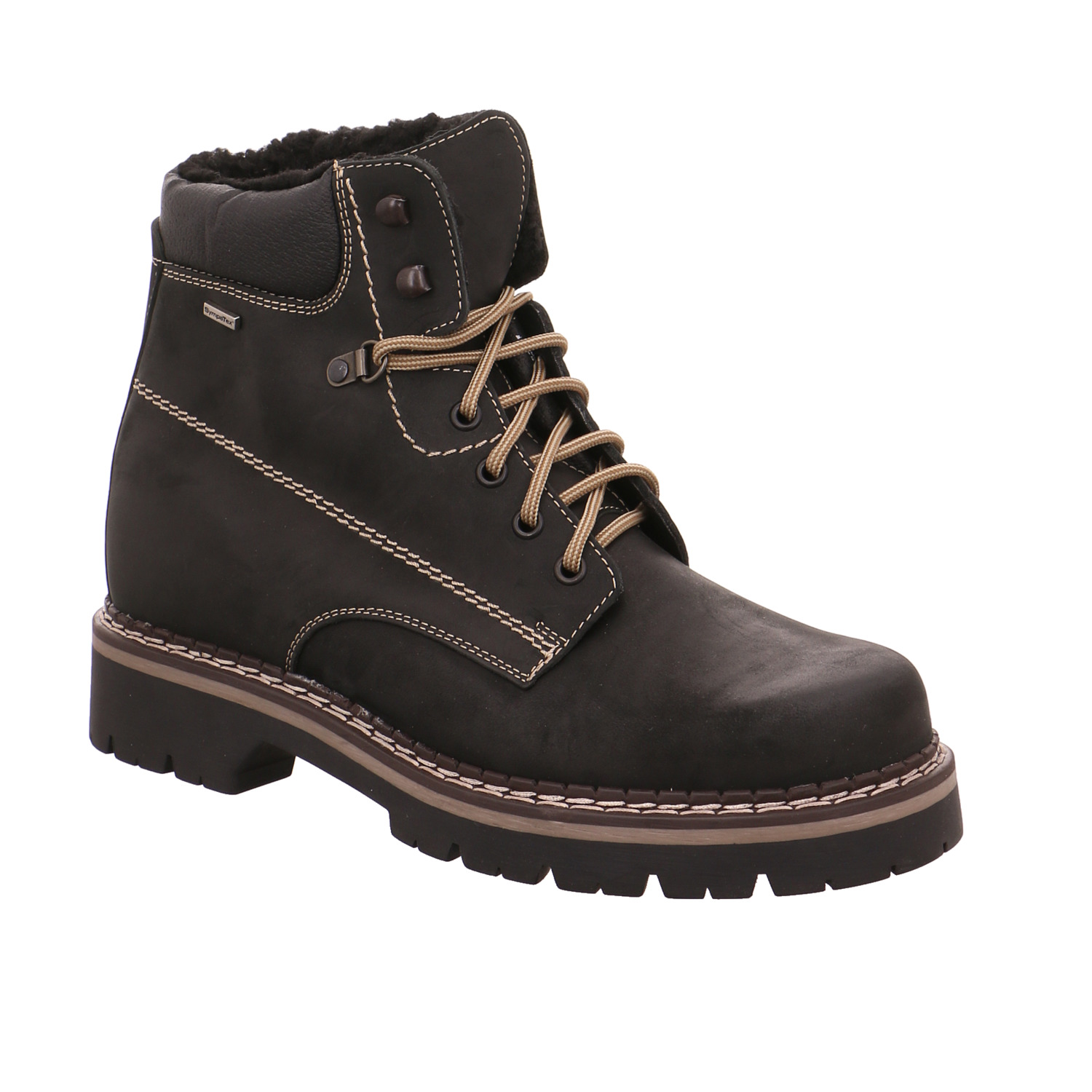 CORAMI Winter-Boots Schwarz Leder