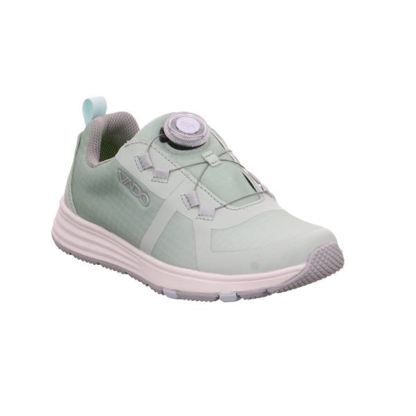 Bild 1 - VADO Mädchen-Halbschuh Klett Pastelgrün Textil Sneaker Outdoor