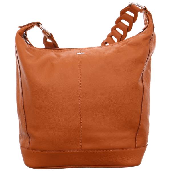 Bild 1 - NIKA Umhänge-/Schultertasche gross Cognac Leder