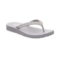 SKECHERS Zehentrenner-FlipFlop Taupe Lederimitat Ja