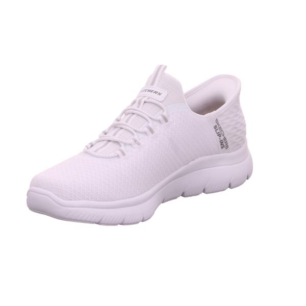 Bild 3 - SKECHERS Halbschuhe Sneaker Stoff Weiss Synthetik