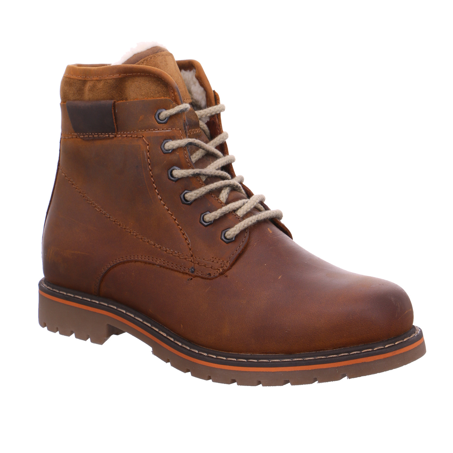 * Winter-Boots Braun Leder FN5542 * Winter-Boots Braun Leder FN5542