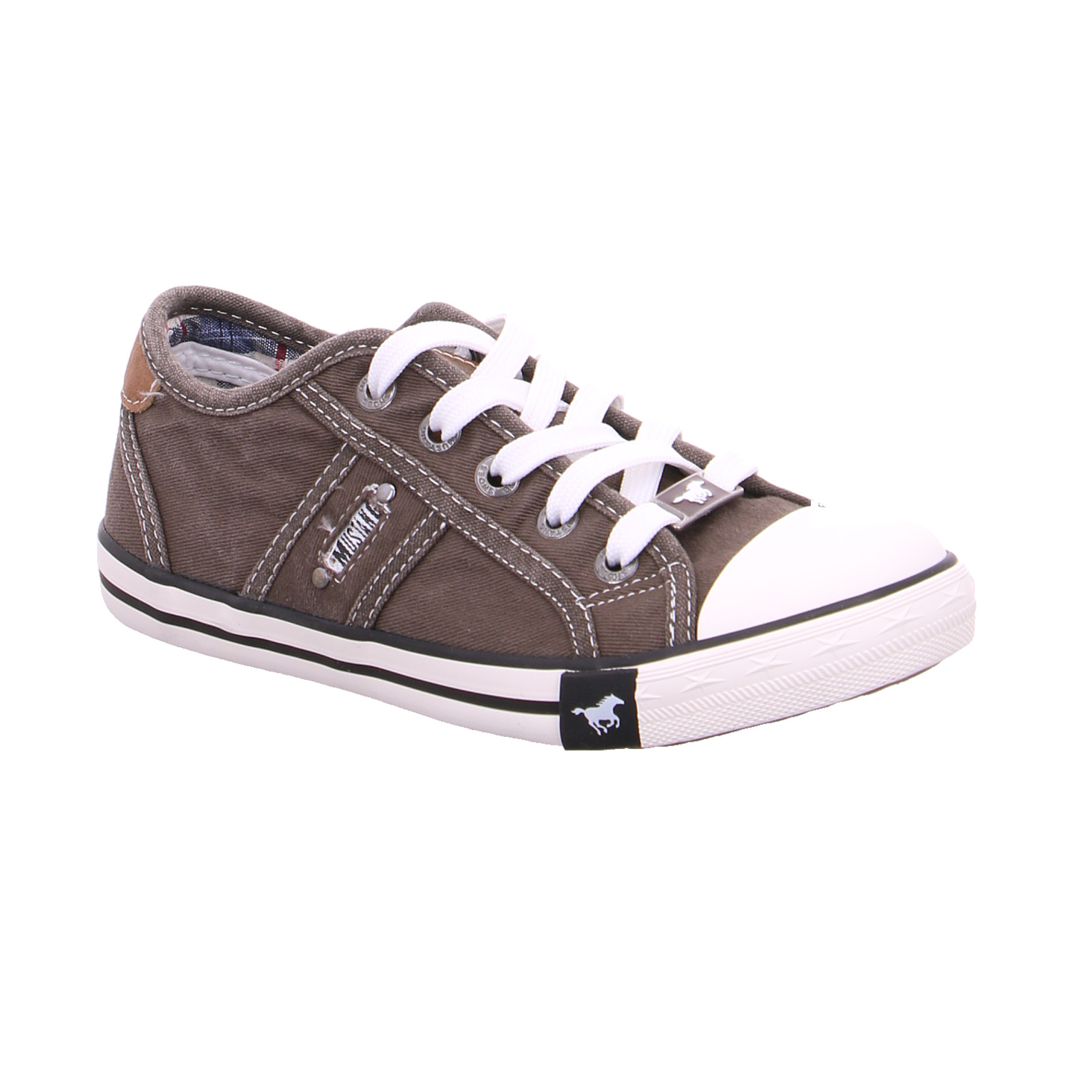 MUSTANG Jugend-Stoffschuh Grau Textil Canvasschuh NV8039 MUSTANG Jugend-Stoffschuh Grau Textil Canvasschuh NV8039